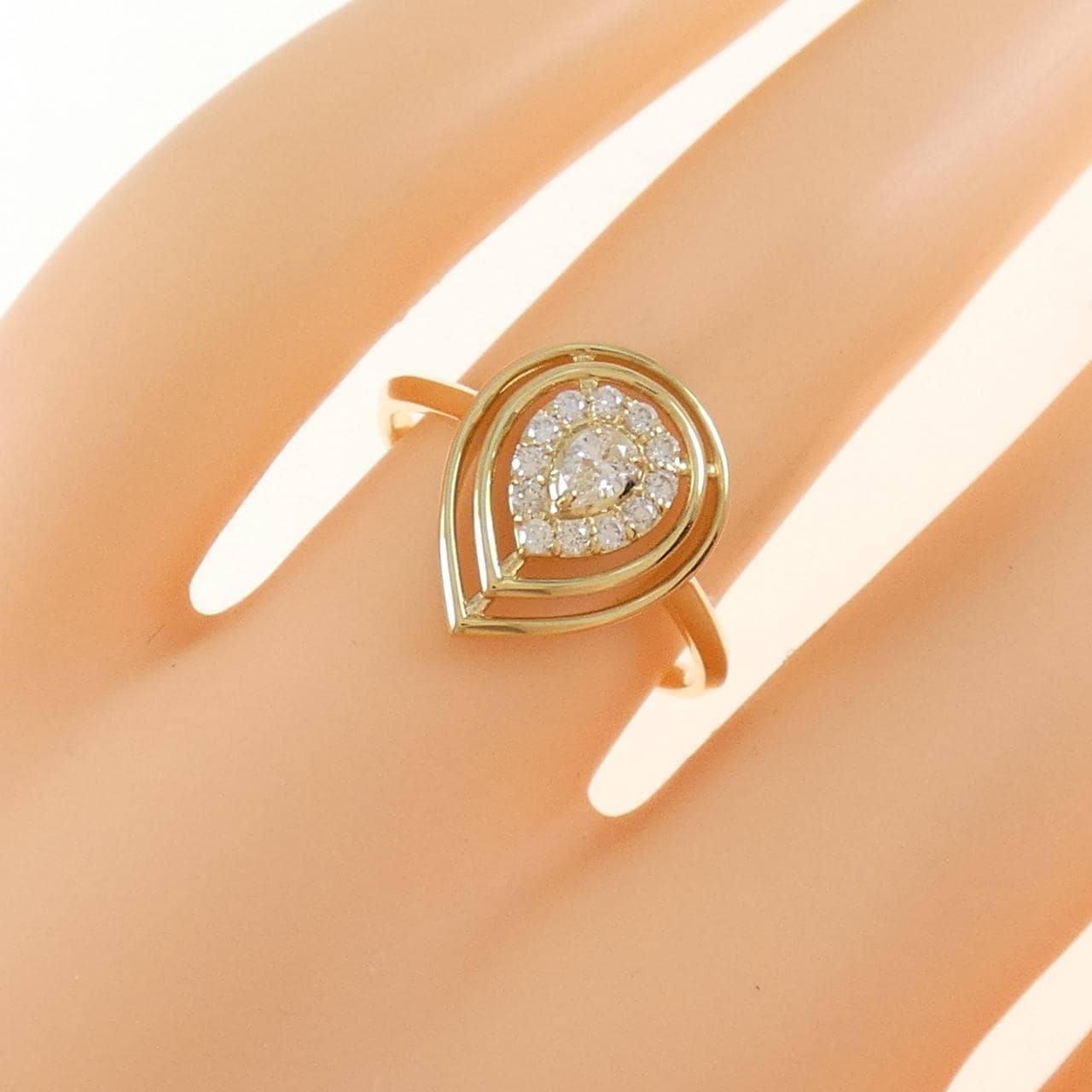 【新品】K18YG ダイヤモンド リング 0.20CT