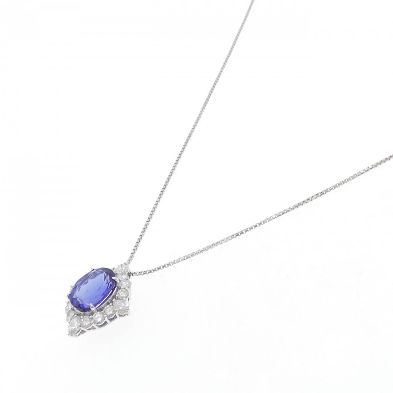 PT900/PT850 タンザナイト ネックレス 5.07CT