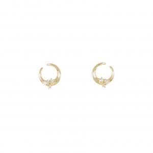 【新品】K10YG ダイヤモンド ピアス 0.04CT