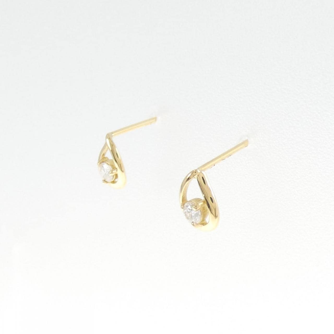 【リメイク】K18YG ダイヤモンド ピアス 0.10CT