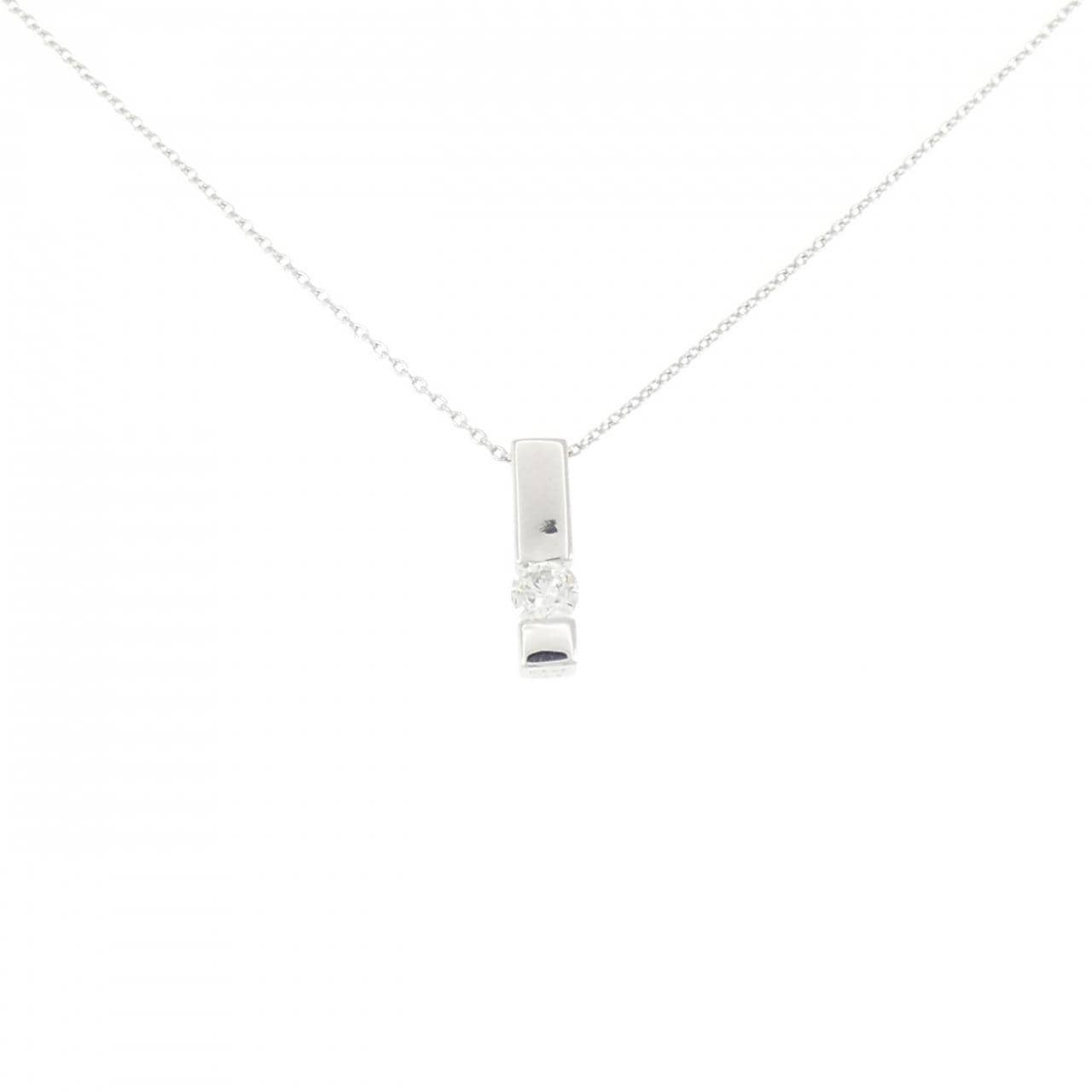 K18WG ダイヤモンド ネックレス 0.23CT