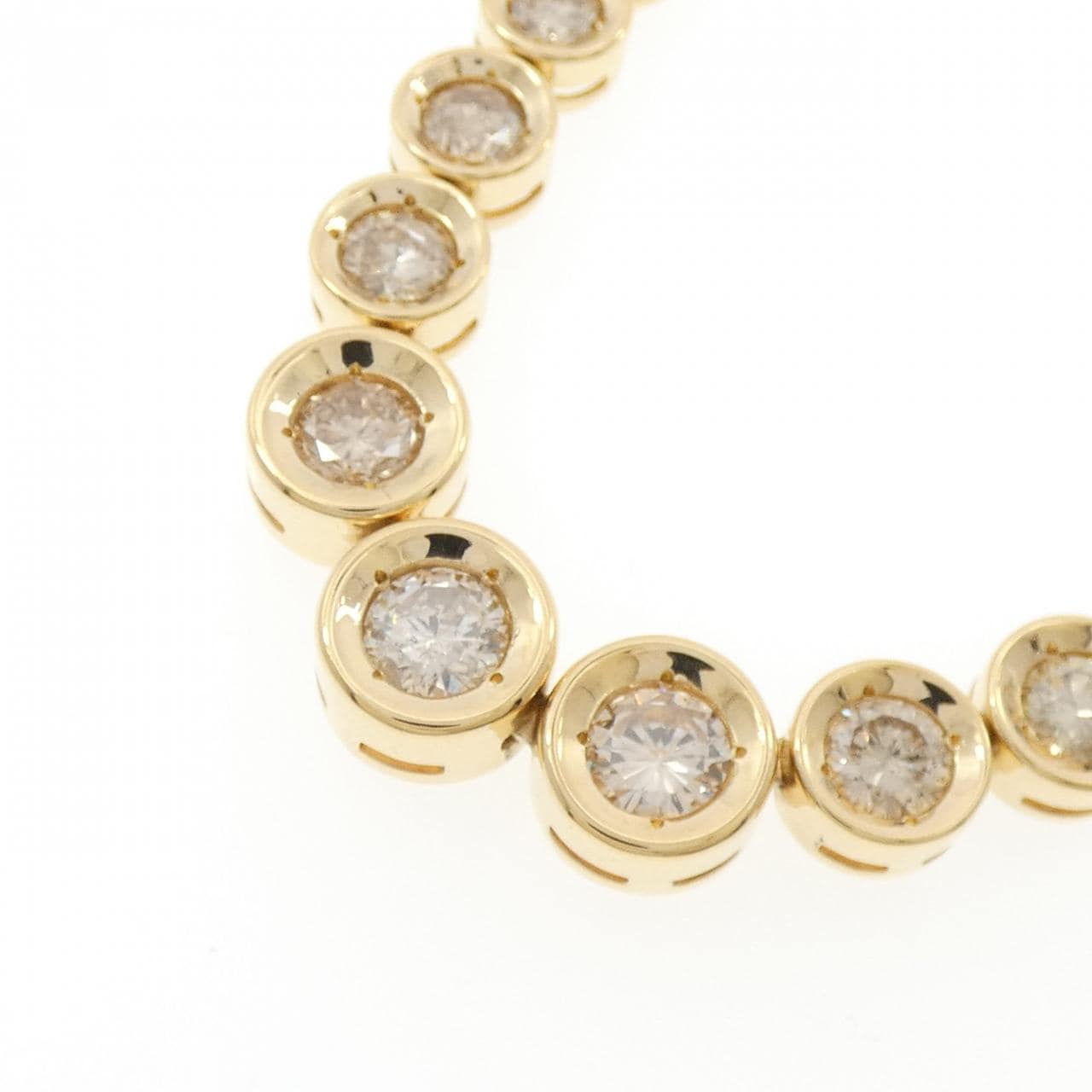 K18YG ダイヤモンド ネックレス 10.0CT