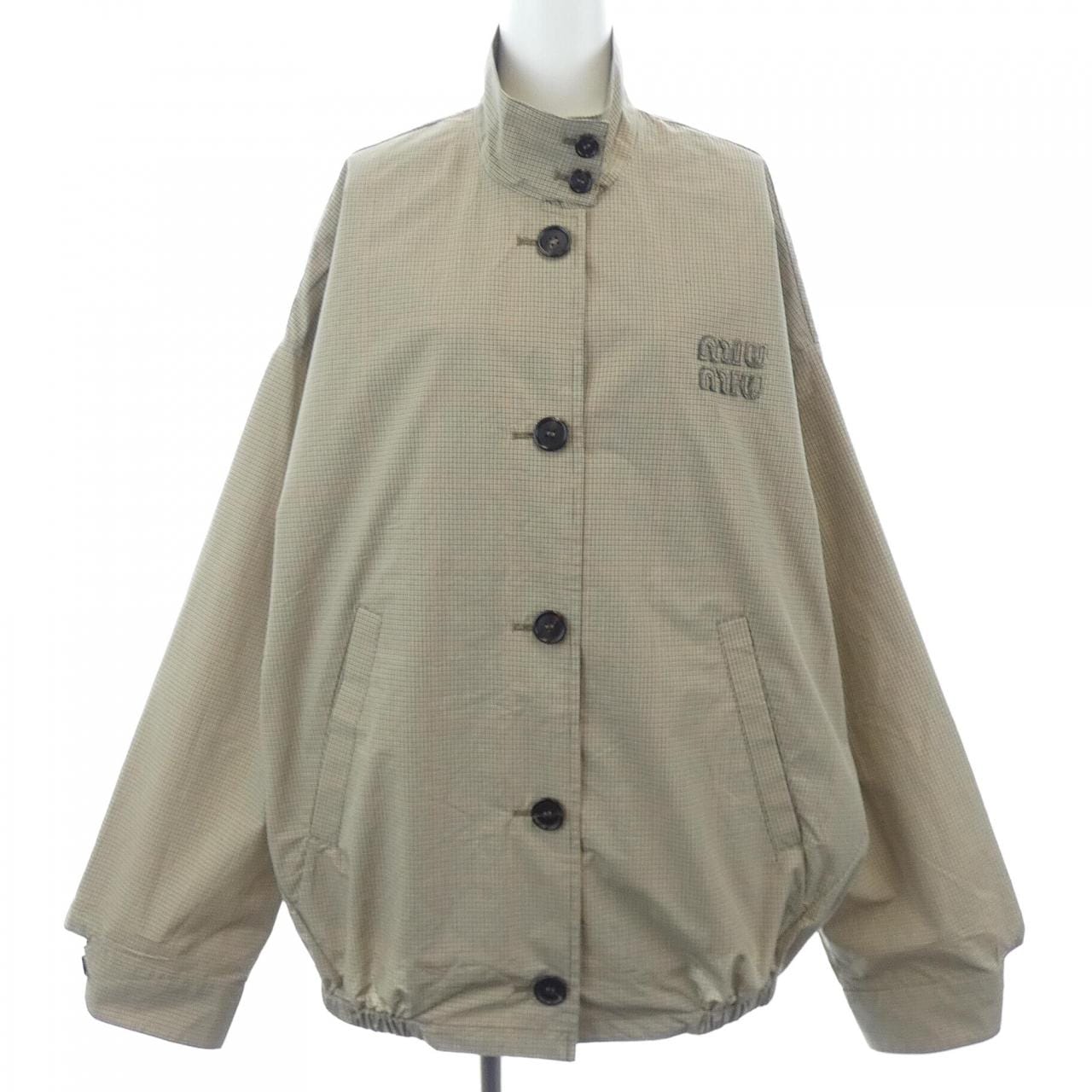 ミュウミュウ MIU MIU TECHNICAL CHECK ML1046 SOOO 16M0 ブルゾン