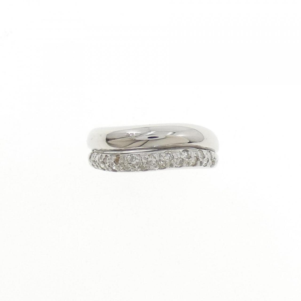 PT900 ダイヤモンド ピンキー リング 0.16CT