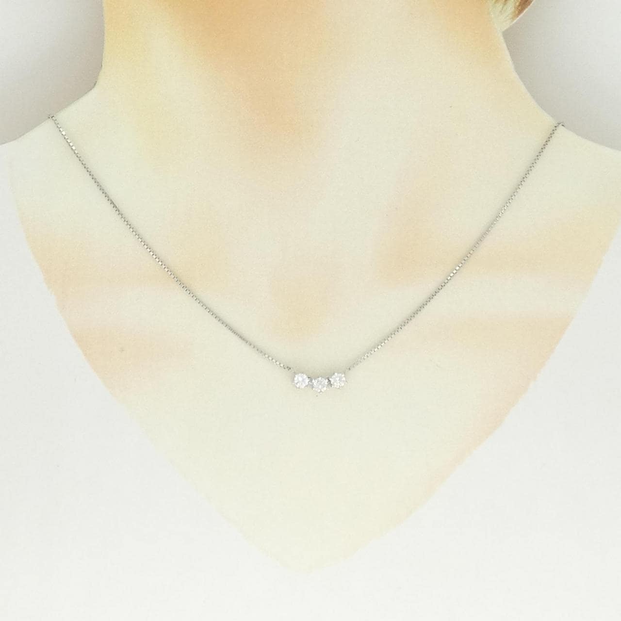 PT900/PT850 ダイヤモンド ネックレス 0.51CT