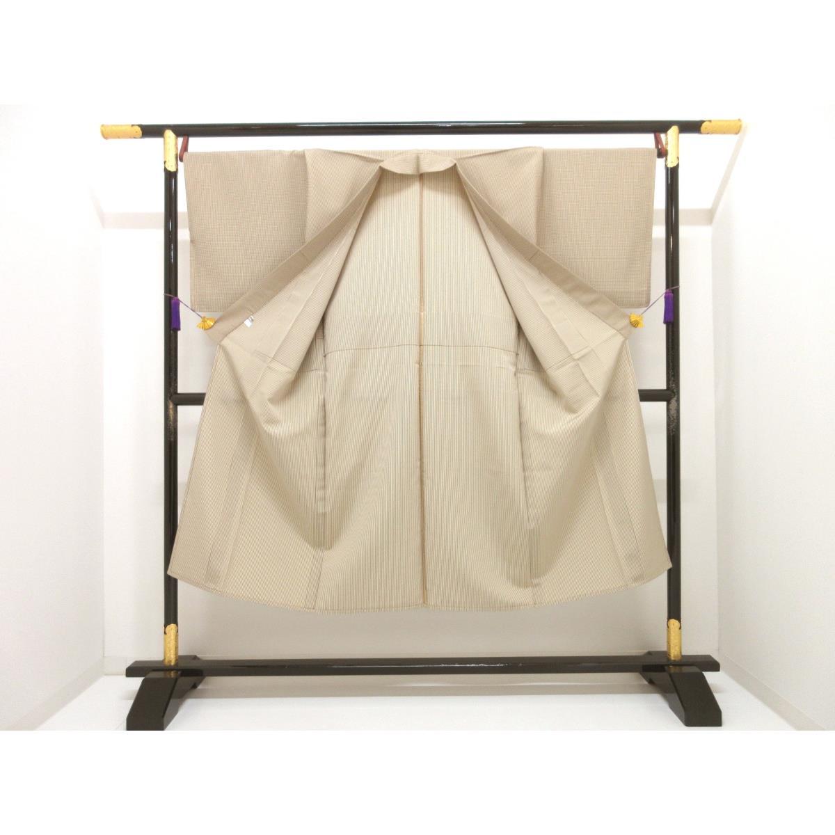 【未使用品】男物　単衣　お召織