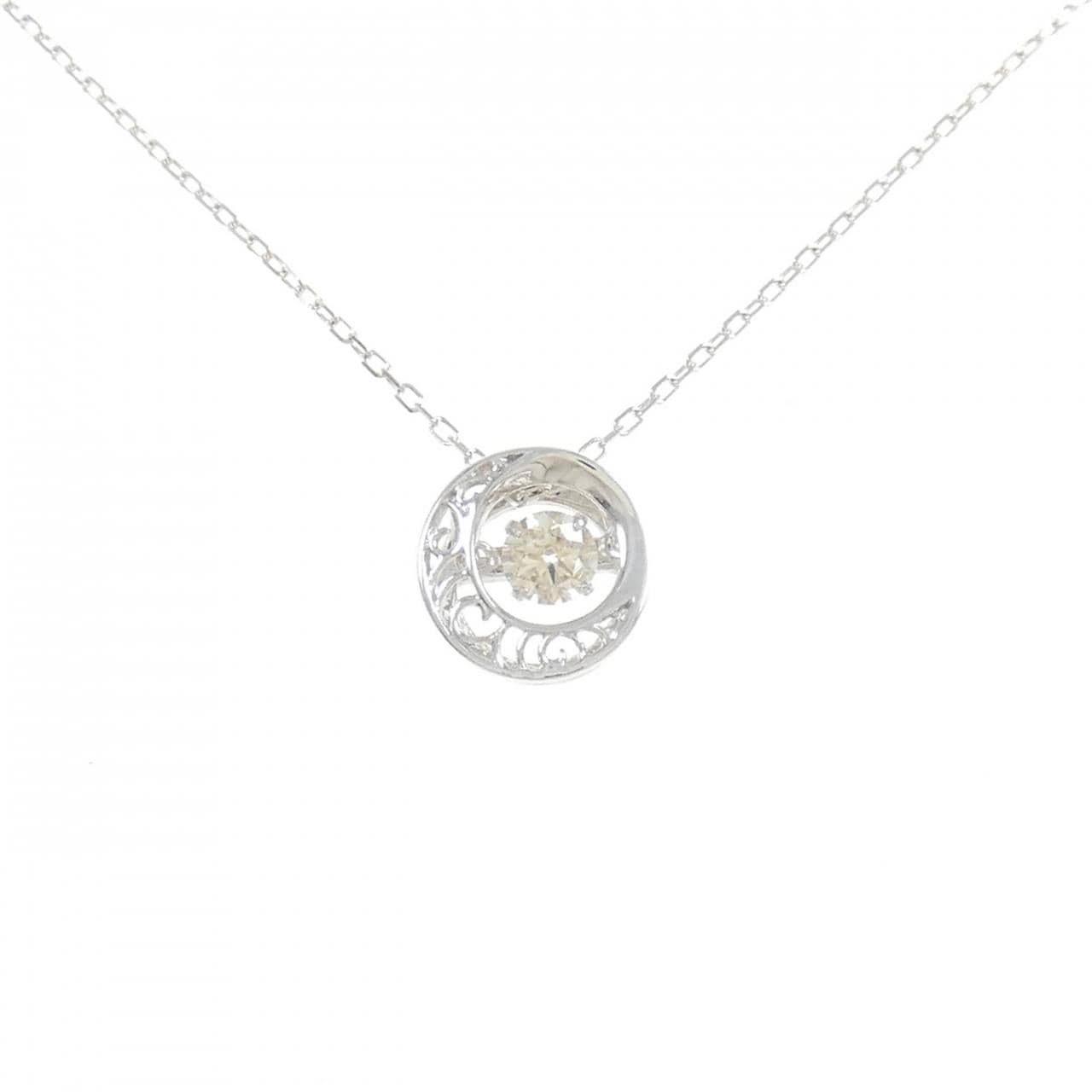 K18WG ダイヤモンド ネックレス 0.22CT