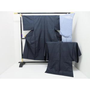 男物【大島紬】１００山　きもの・羽織・長襦袢　３点セット