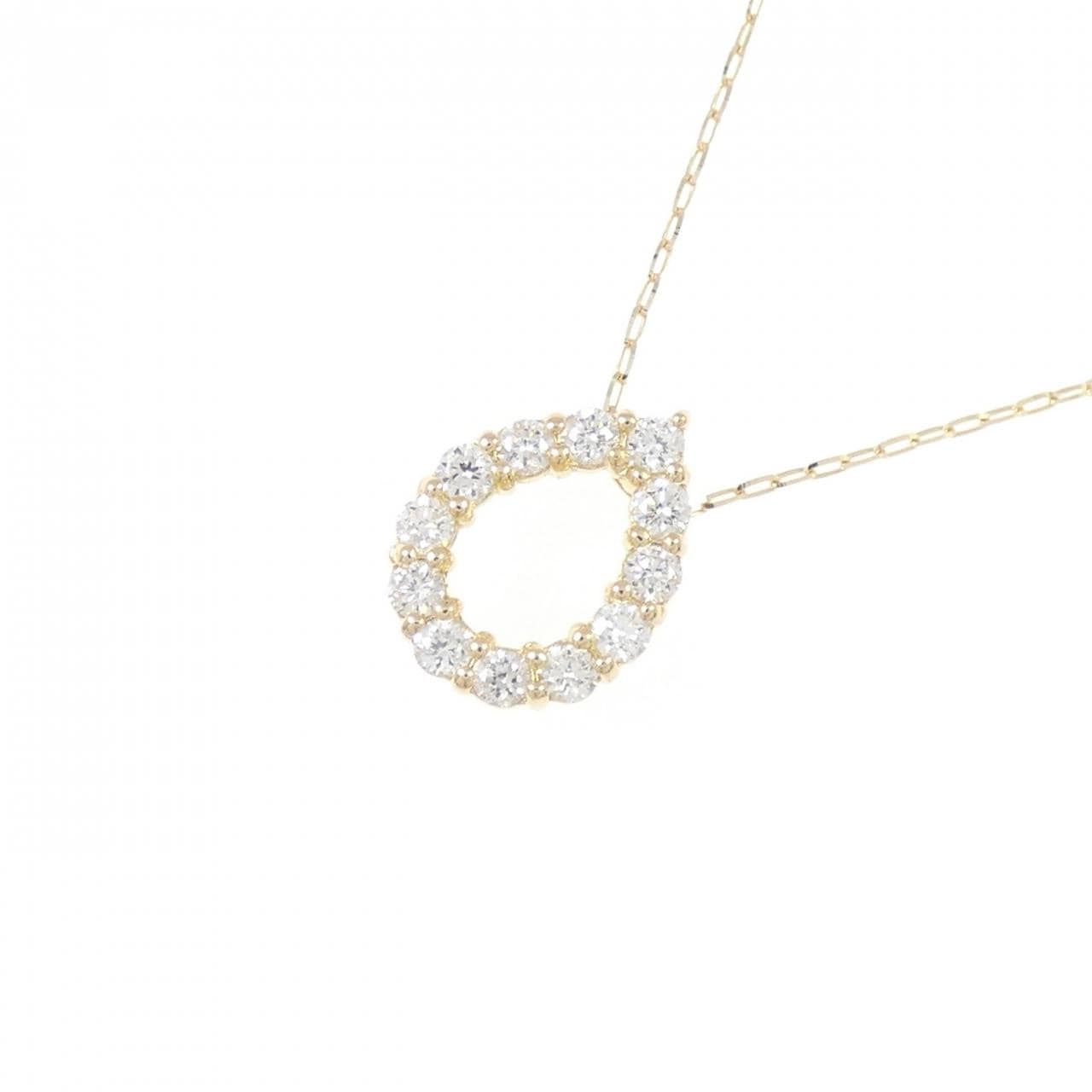 [BRAND NEW] K18YG Diamond necklace 0.20CT