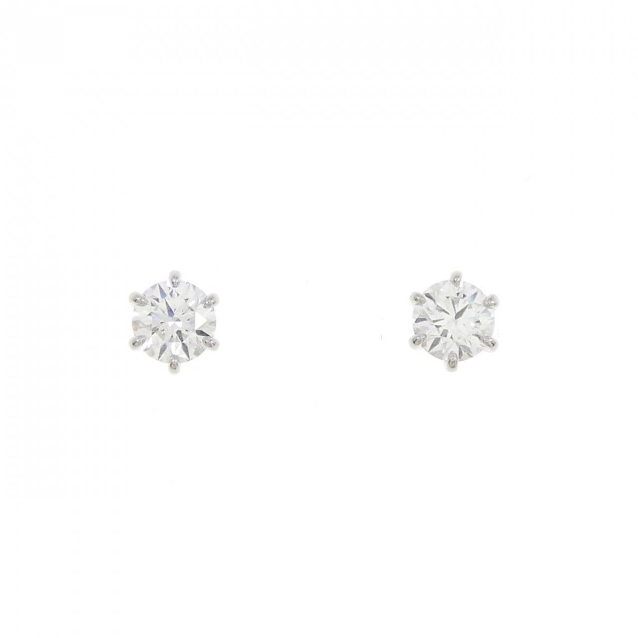 【リメイク】PT/ST ダイヤモンド ピアス 0.256CT 0.263CT D VS2 3EXT-EXT H&C