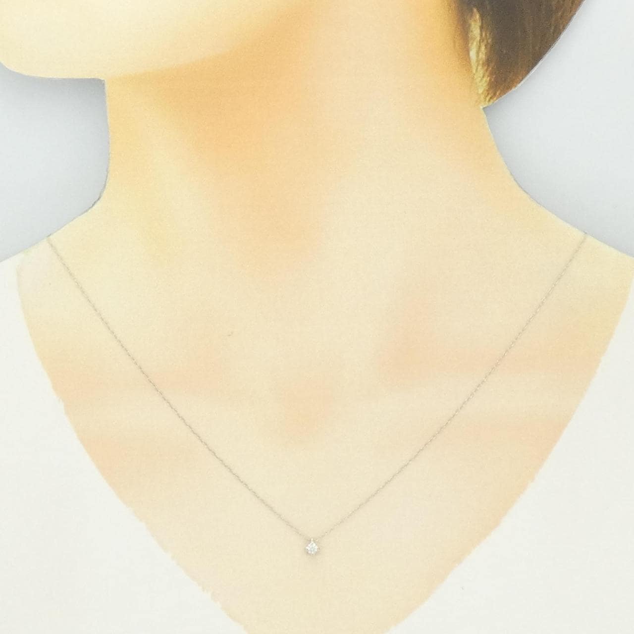PT900/PT850 ダイヤモンド ネックレス 0.08CT