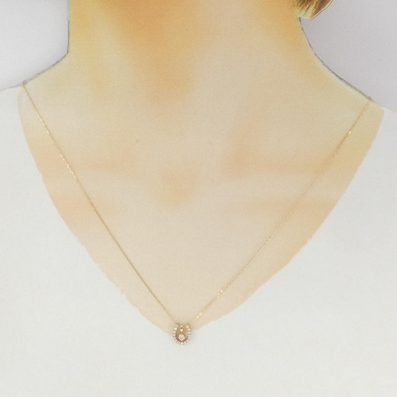 K18PG/K18YG ダイヤモンド ネックレス 0.07CT
