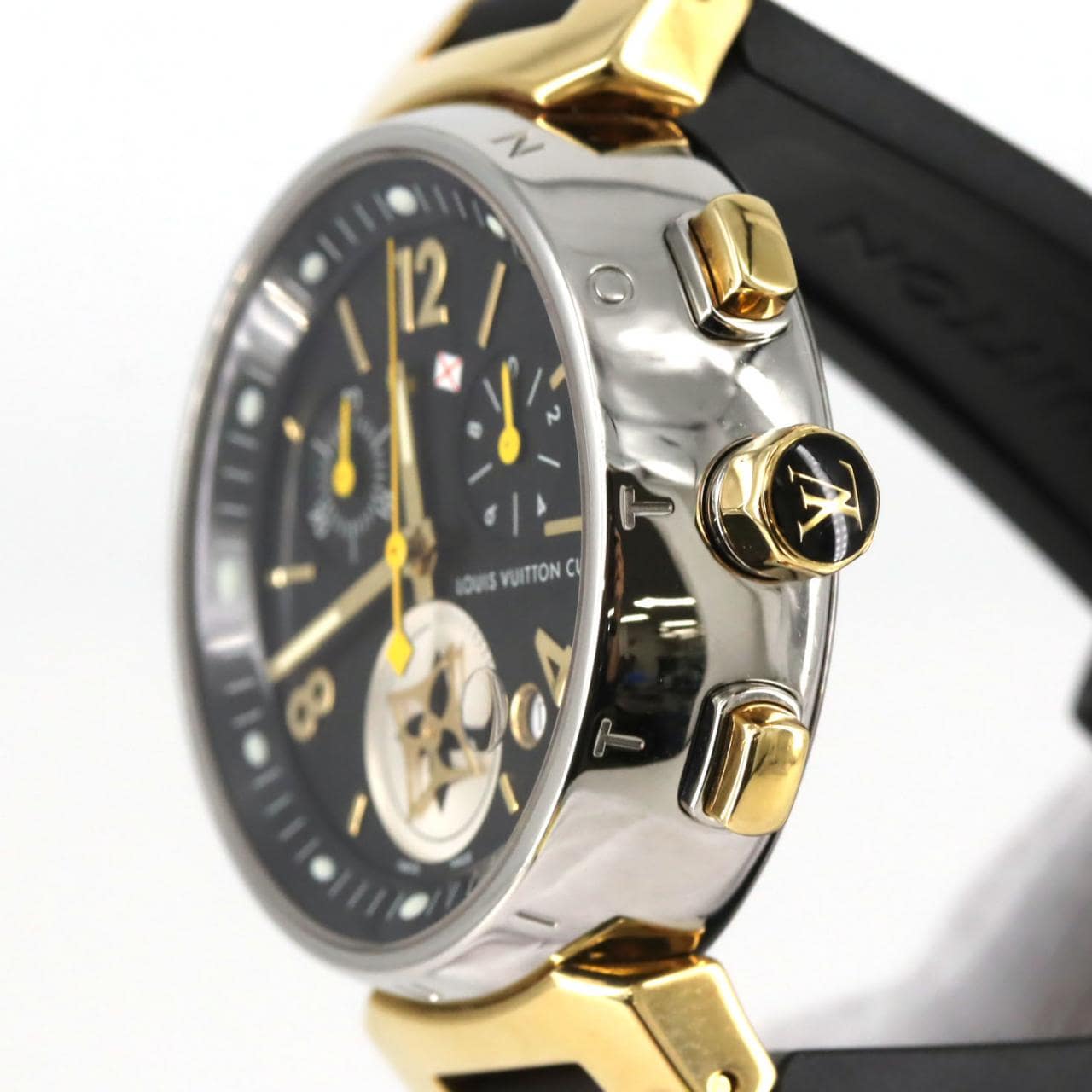 ルイヴィトン タンブール クロノグラフ Q1325 SSxGP クォーツ