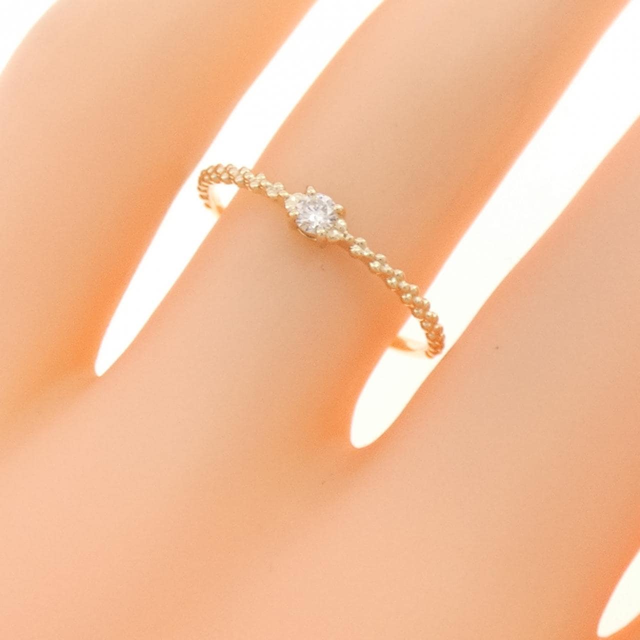 K10YG ダイヤモンド リング 0.05CT
