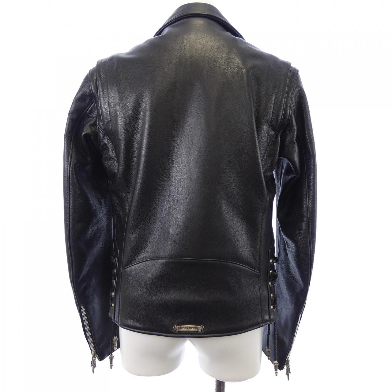 クロムハーツ CHROME HEARTS 2225-304-9503 レザーライダースジャケット