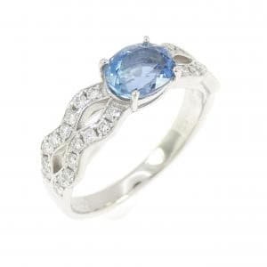 PT900 アクアマリン リング 0.708CT