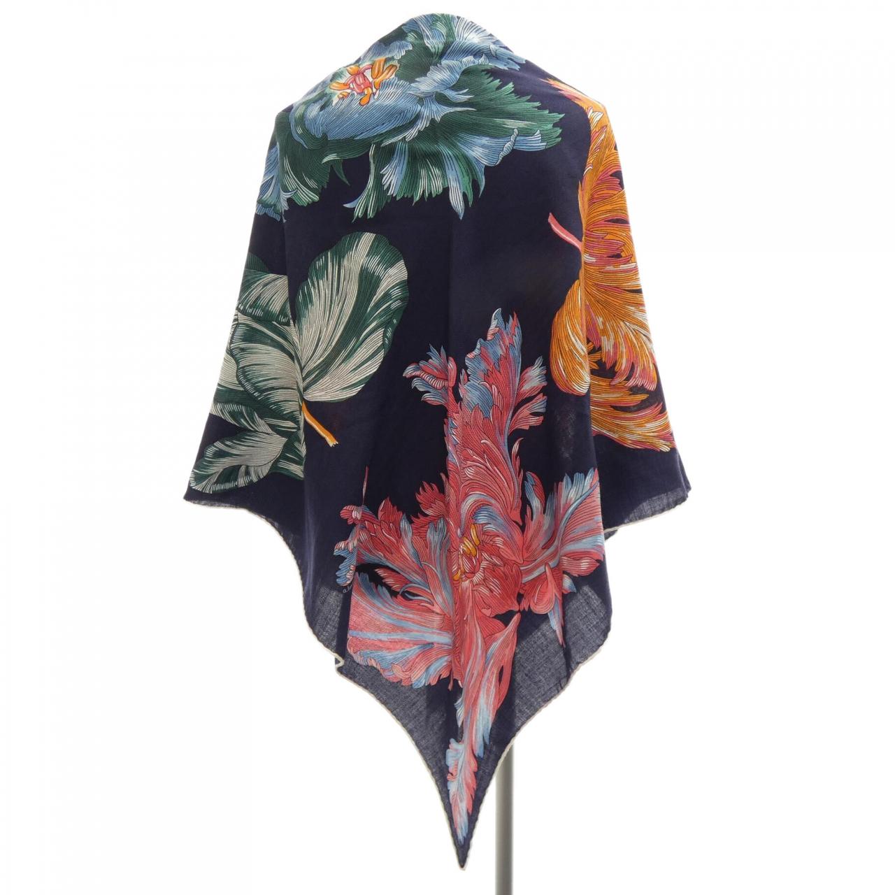 エルメス HERMES TULIPOMANIE H363964S トライアングルジェアン ショール