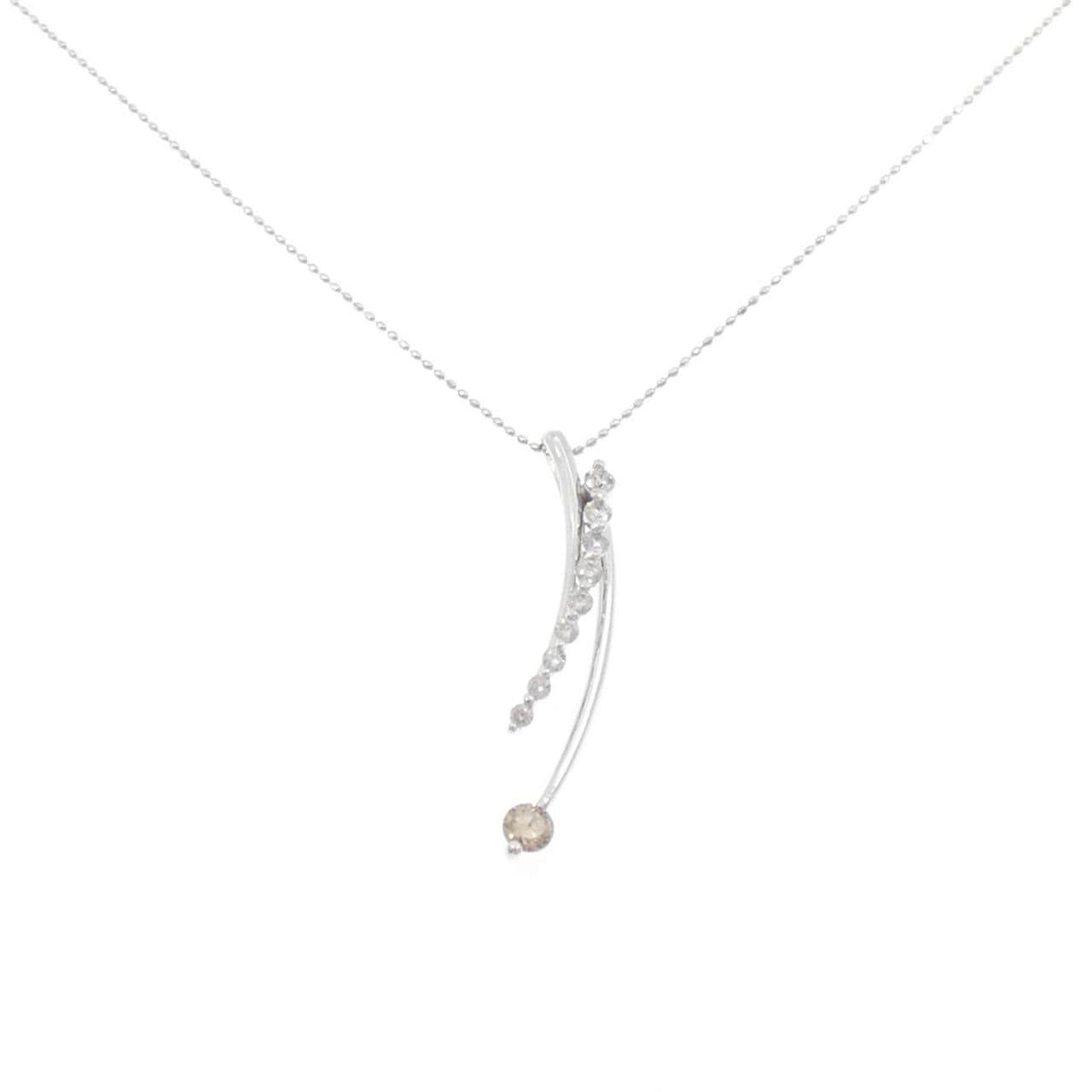 K18WG ダイヤモンド ネックレス 0.60CT