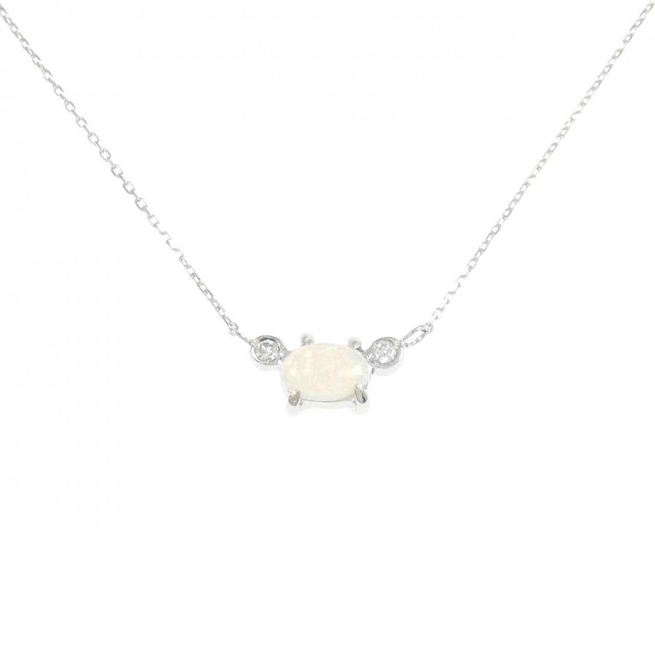 750WG/K10WG オパール ネックレス