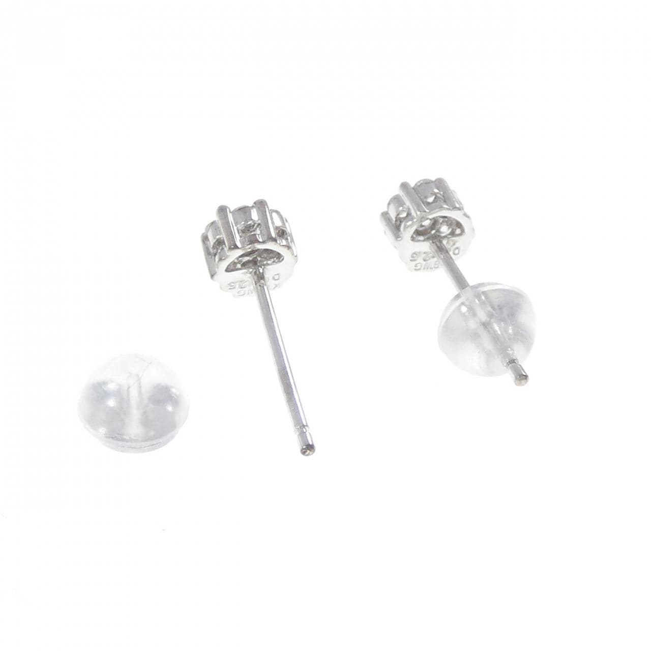 K18WG ダイヤモンド ピアス 0.25CT