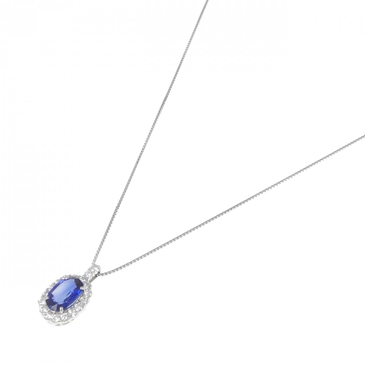 [再加工款] PT 蓝宝石项链 2.38CT 产自斯里兰卡