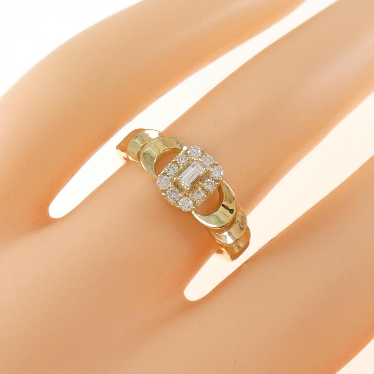 【新品】K18YG ダイヤモンド リング 0.20CT