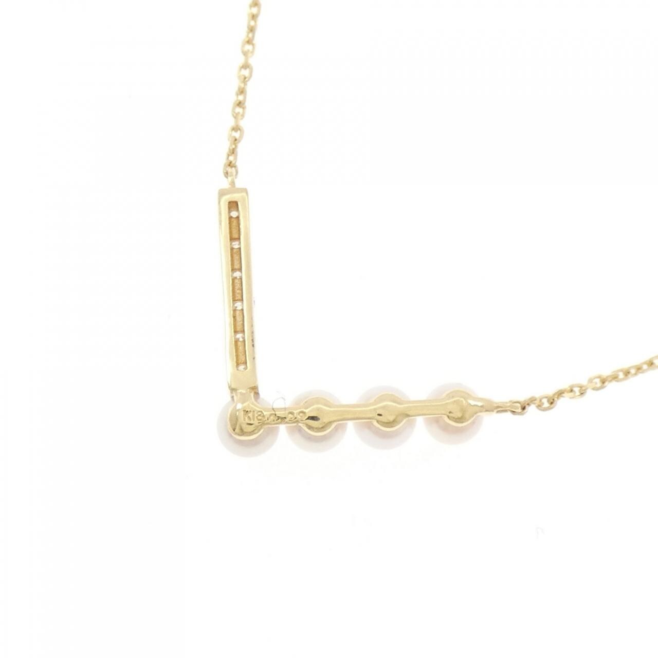[BRAND NEW] K18YG Akoya pearl necklace