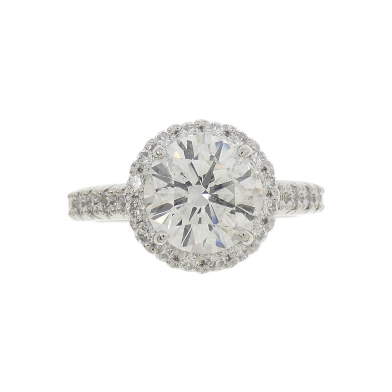 PT950 ダイヤモンド リング 2.005CT I SI2 VG