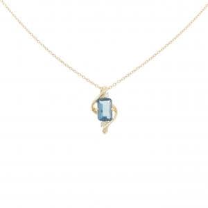 K10YG ブルートパーズ ネックレス