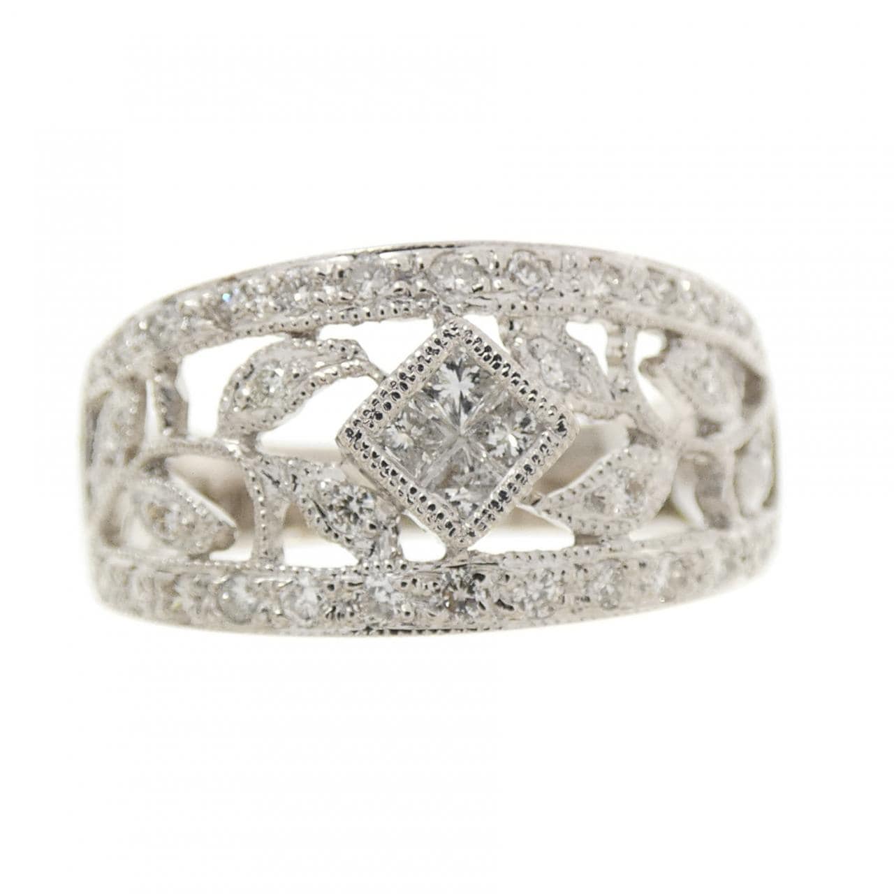 K18WG ダイヤモンド リング 0.41CT