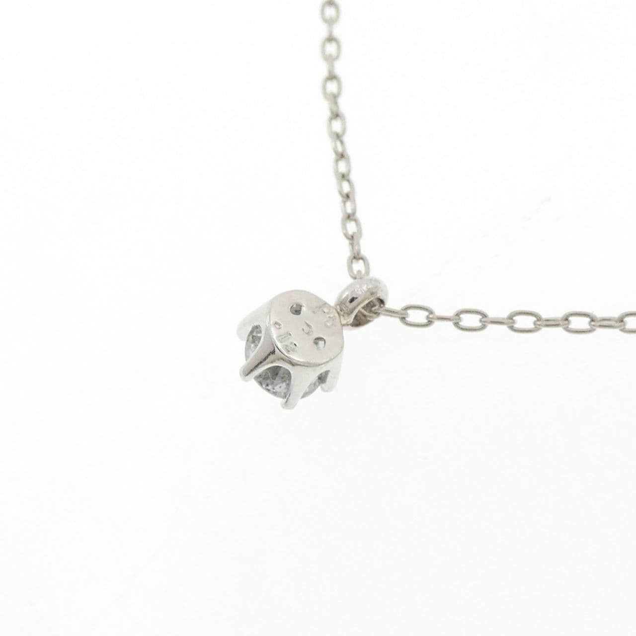 PT/PT850 ソリティアダイヤモンド ネックレス 0.12CT