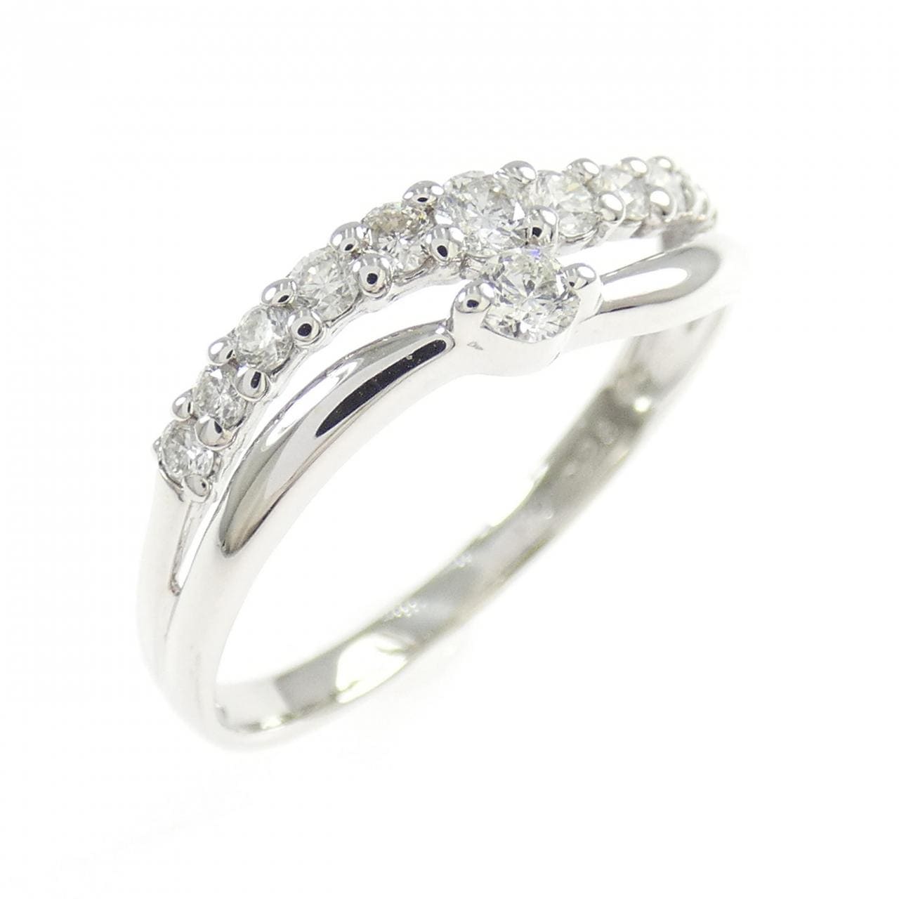 K10WG ダイヤモンド リング 0.28CT