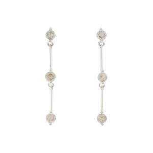 K18WG ダイヤモンド ピアス 1.00CT