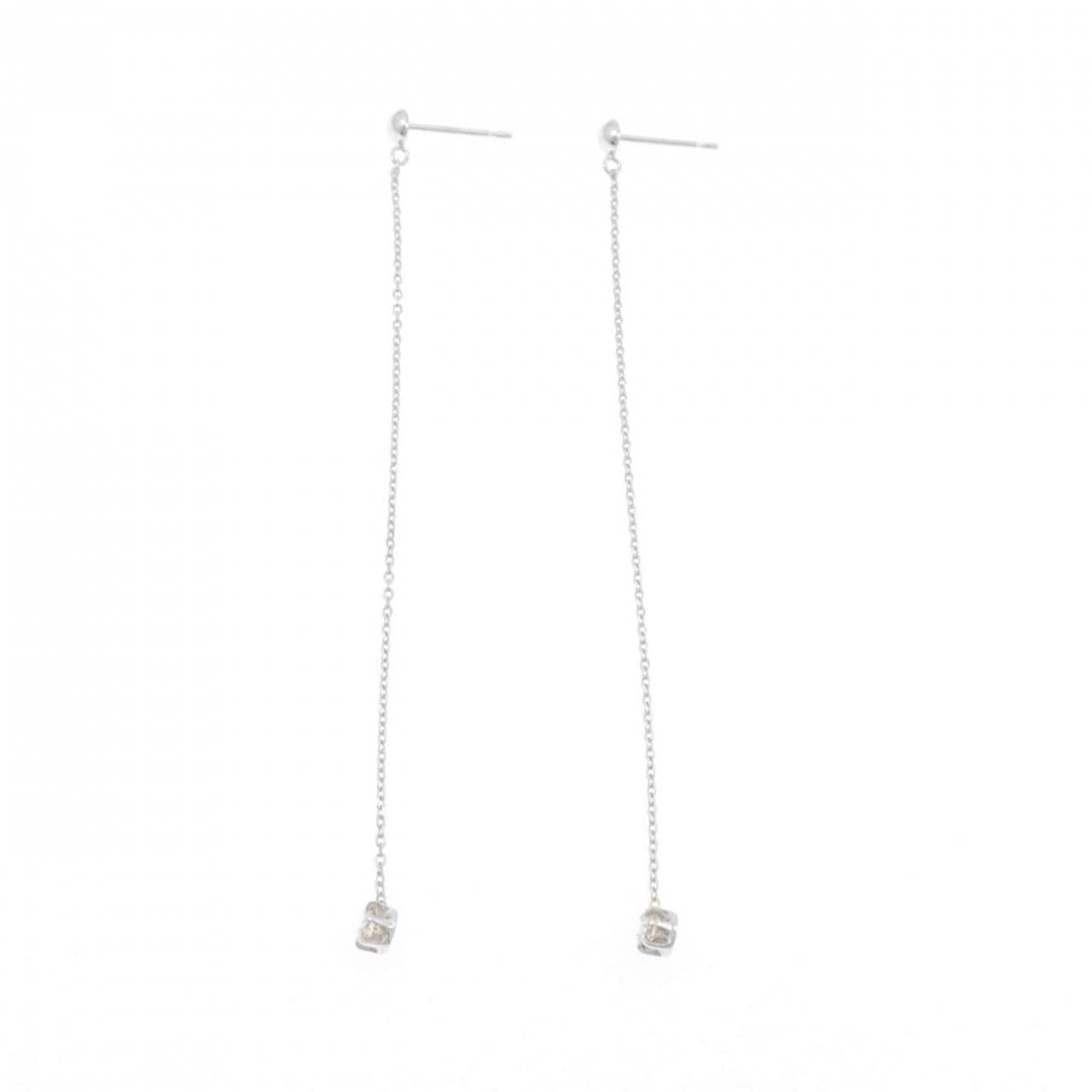 K18WG ダイヤモンド ピアス 0.20CT