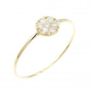 【リメイク】K18YG ダイヤモンド リング 0.10CT