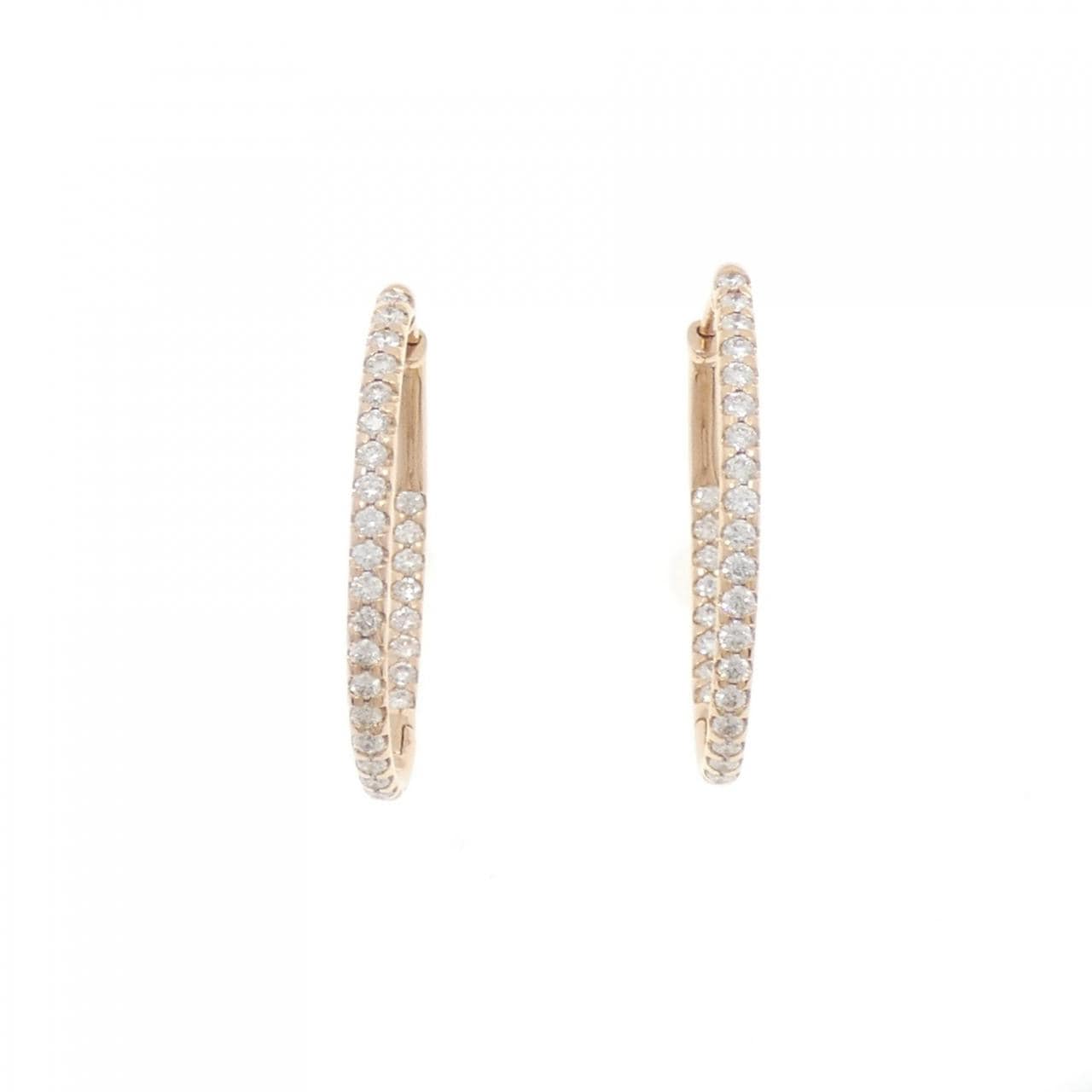 K18PG Diamond earrings 0.90CT