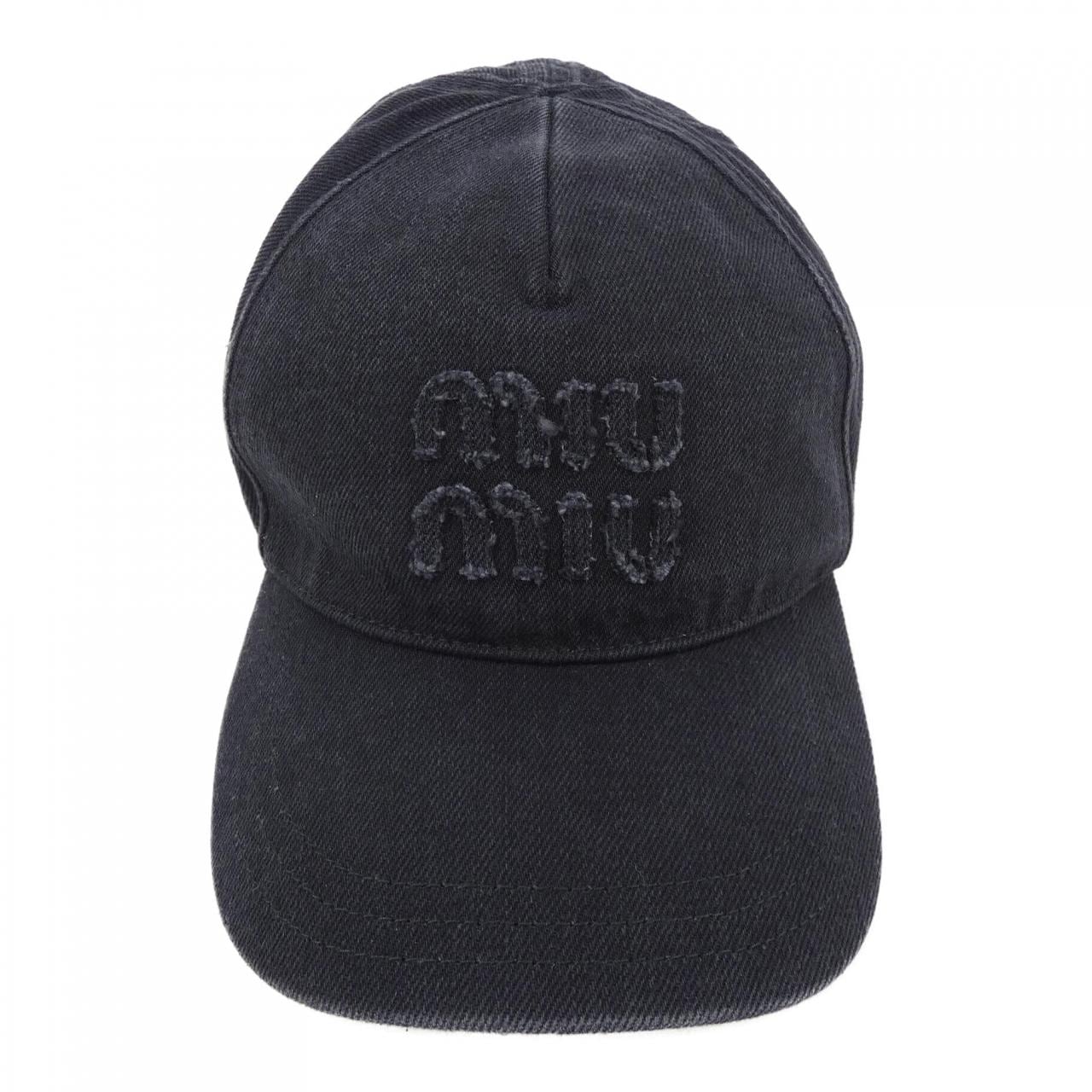 ミュウミュウ MIU MIU デニムベースボールキャップ 5HC179 2CL4 キャップ