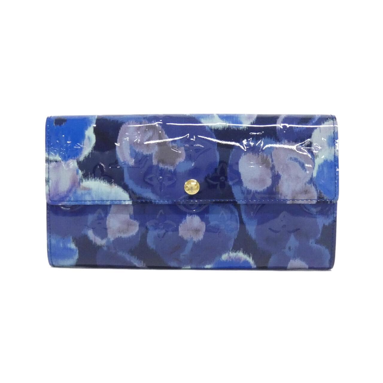 ルイヴィトン モノグラム ヴェルニ フラワー イカット ポルトフォイユ サラ M90021 財布