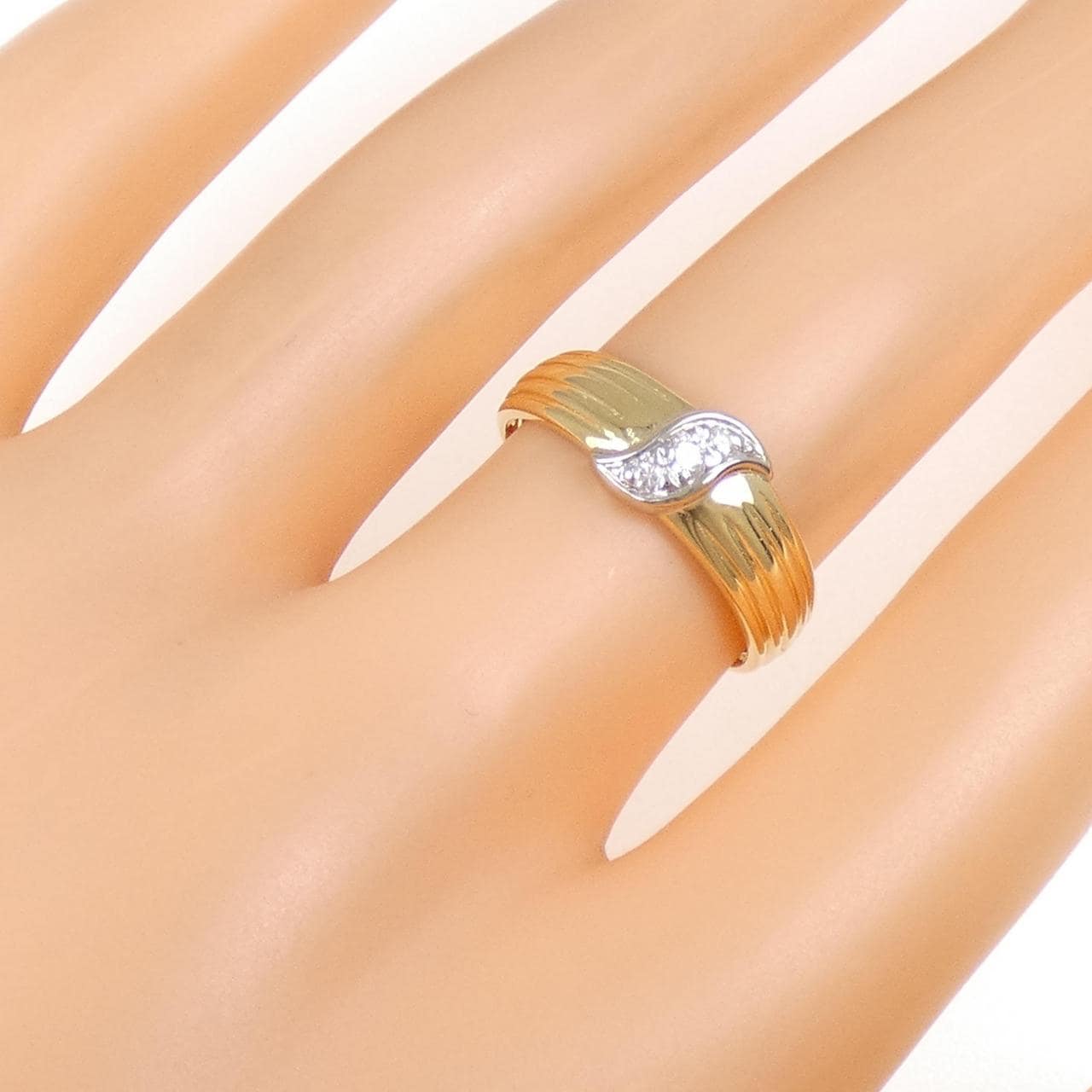 750YG/750WG ダイヤモンド リング 0.02CT