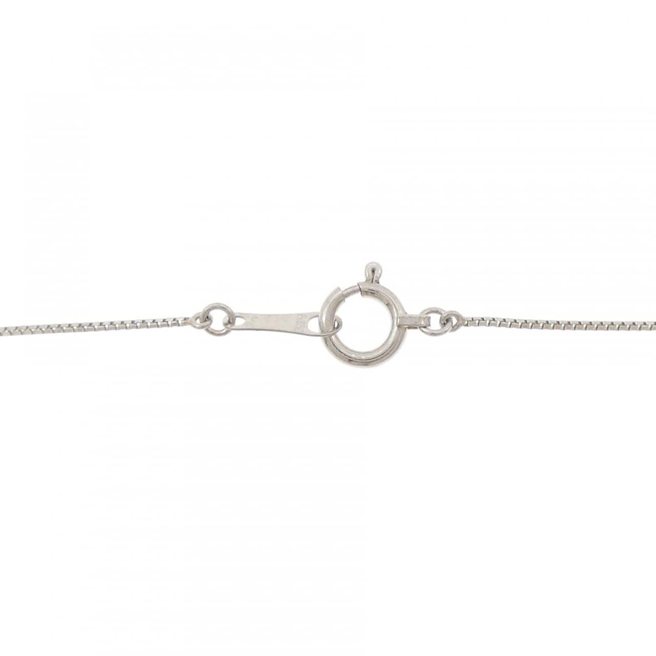 PT900/PT850 スリーストーン ダイヤモンド ネックレス 0.20CT
