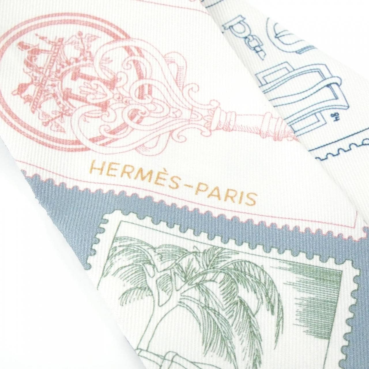 エルメス LA PHILATELISTE DU FAUBO ツイリー 064205S スカーフ