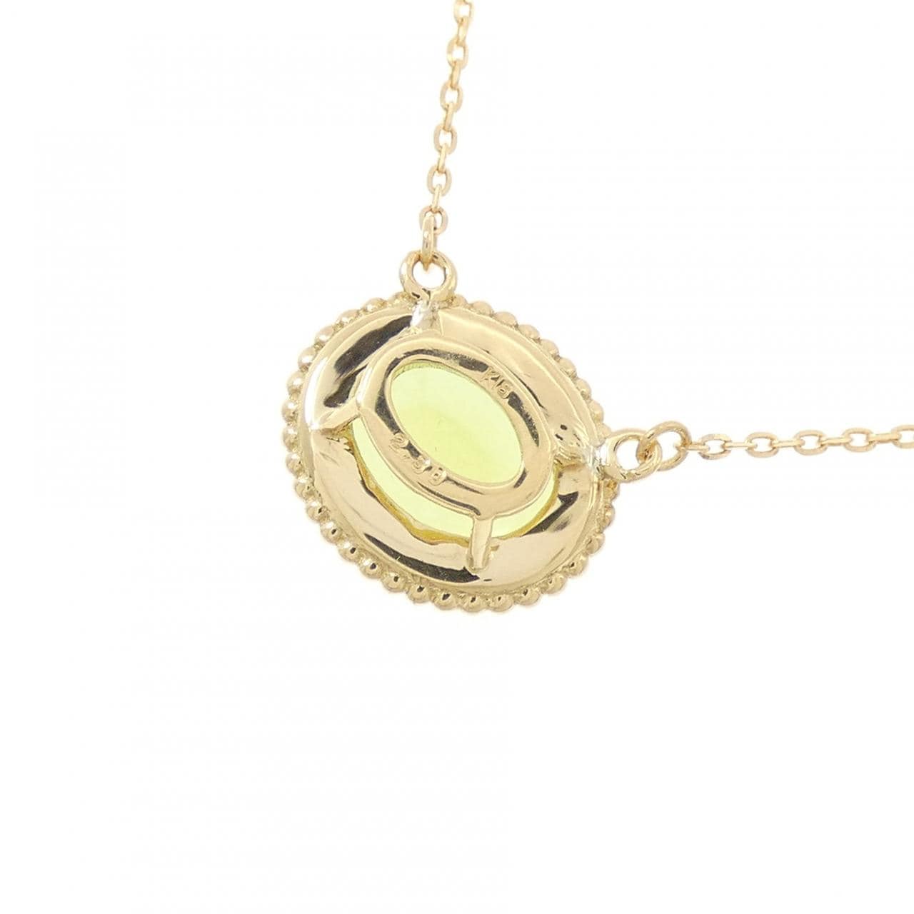 K18YG ペリドット ネックレス 2.30CT