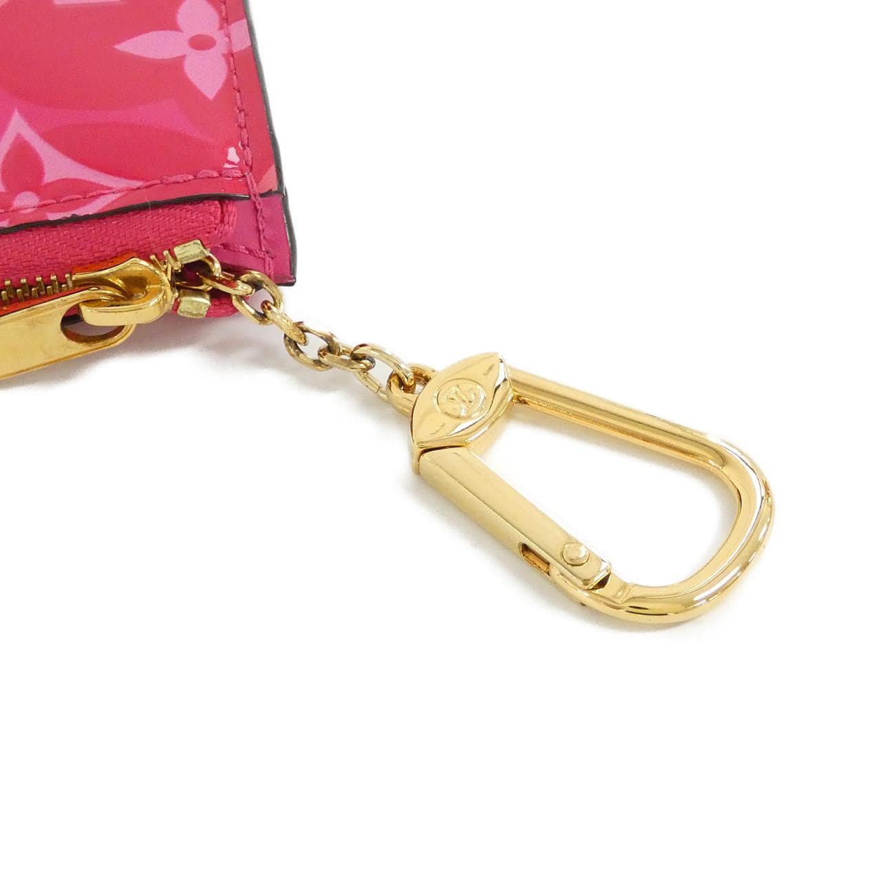 LOUIS VUITTON Vernis（花卉印花）Pochette Cle M90586零钱钥匙包