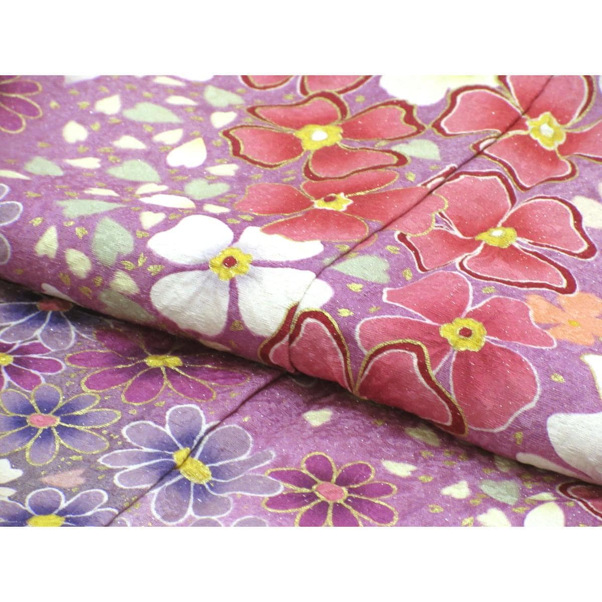 振袖　友禅金彩加工　きもの・長襦袢　２点セット