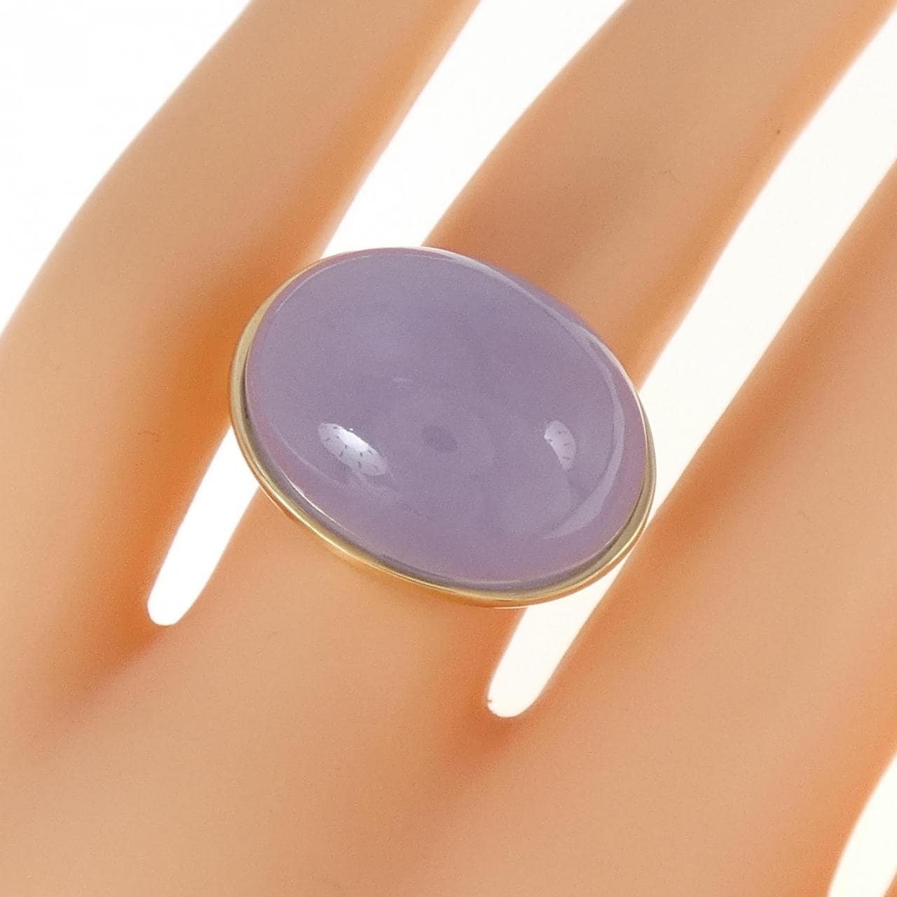K18YG Chalcedony Ring 20.00CT