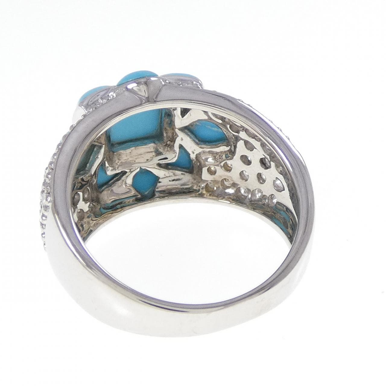 K18WG ターコイズ リング