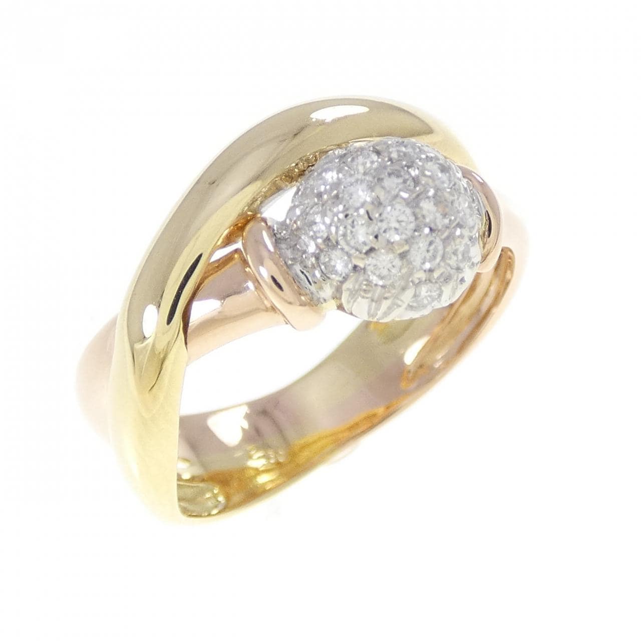 750スリーカラー ダイヤモンド リング