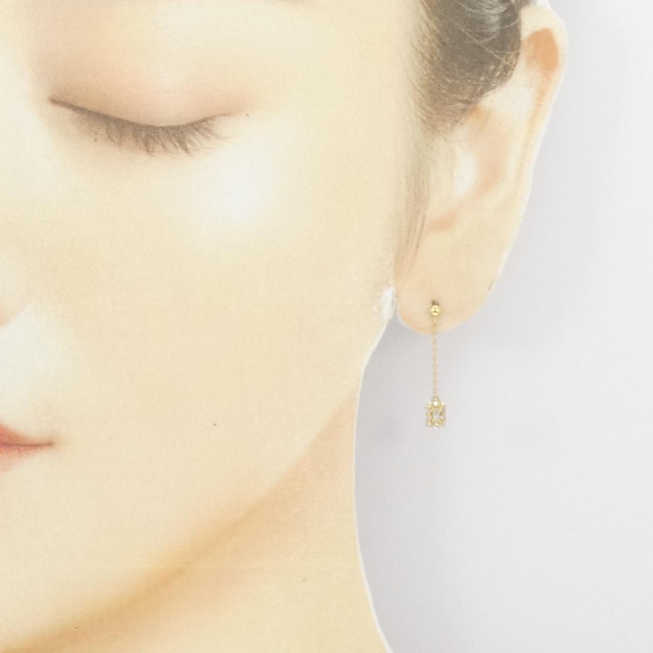 【新品】K18YG ダイヤモンド ピアス 0.20CT