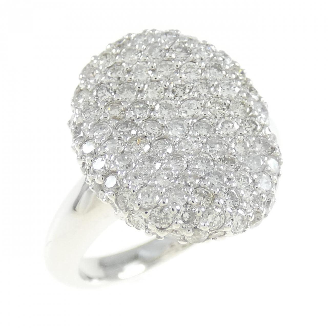 K18WG Pave Diamond Ring 1.20CT