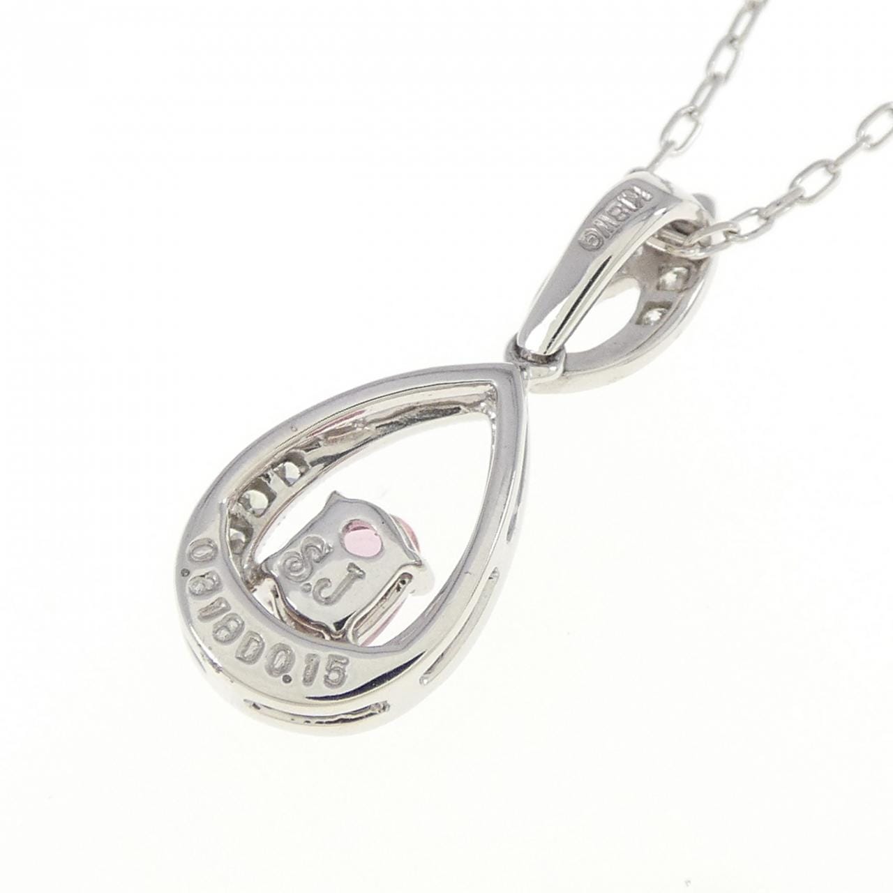 K18WG サファイヤ ネックレス 0.318CT
